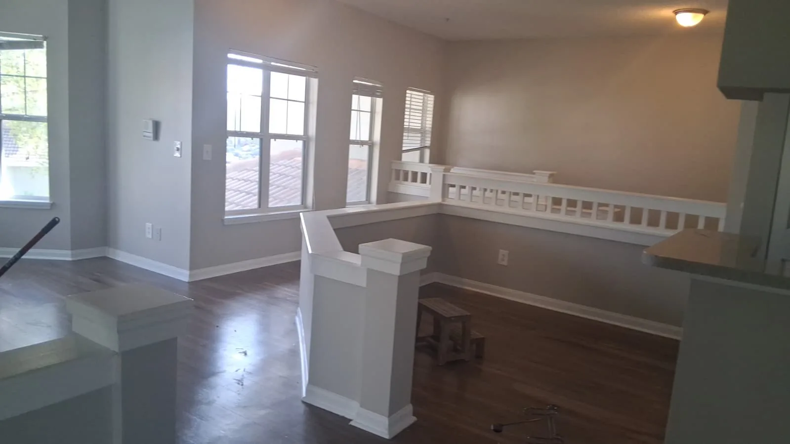 Completed interior painting project